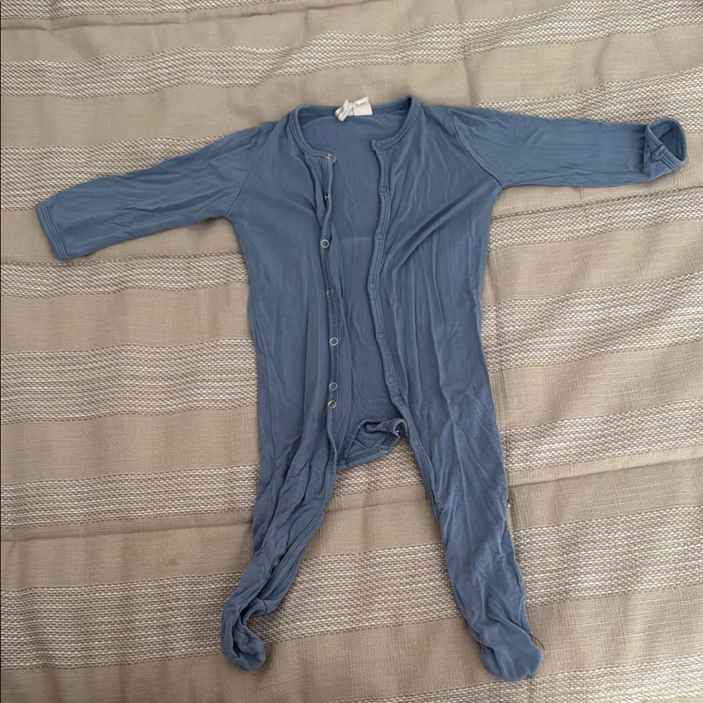 Kyte Baby Blue Footie One Piece With Zipper